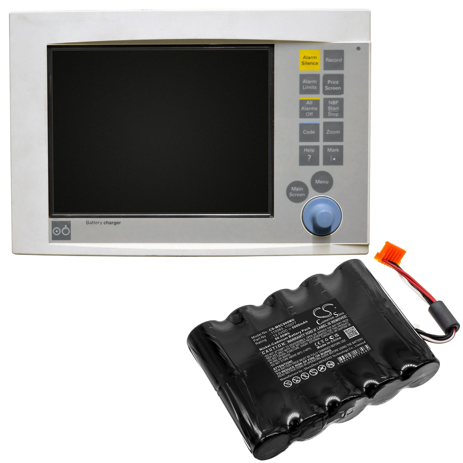 Batteri for medisinsk bruk for Siemens Monitor SC7000, Monitor SC9000 etc.