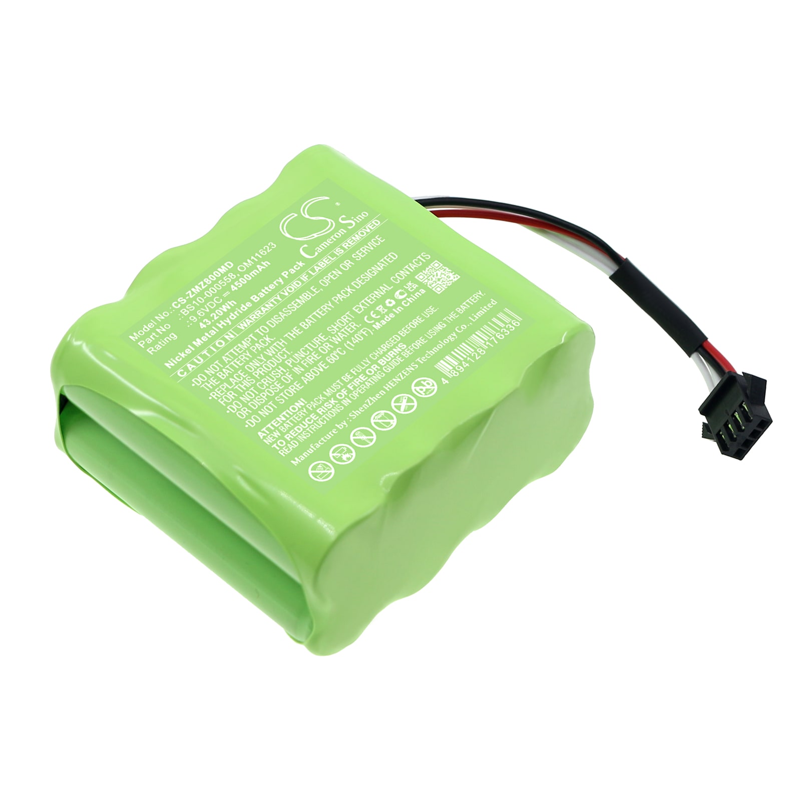 Batteri for medisinsk for Zyno Medical Z-800 infusjonspumpe