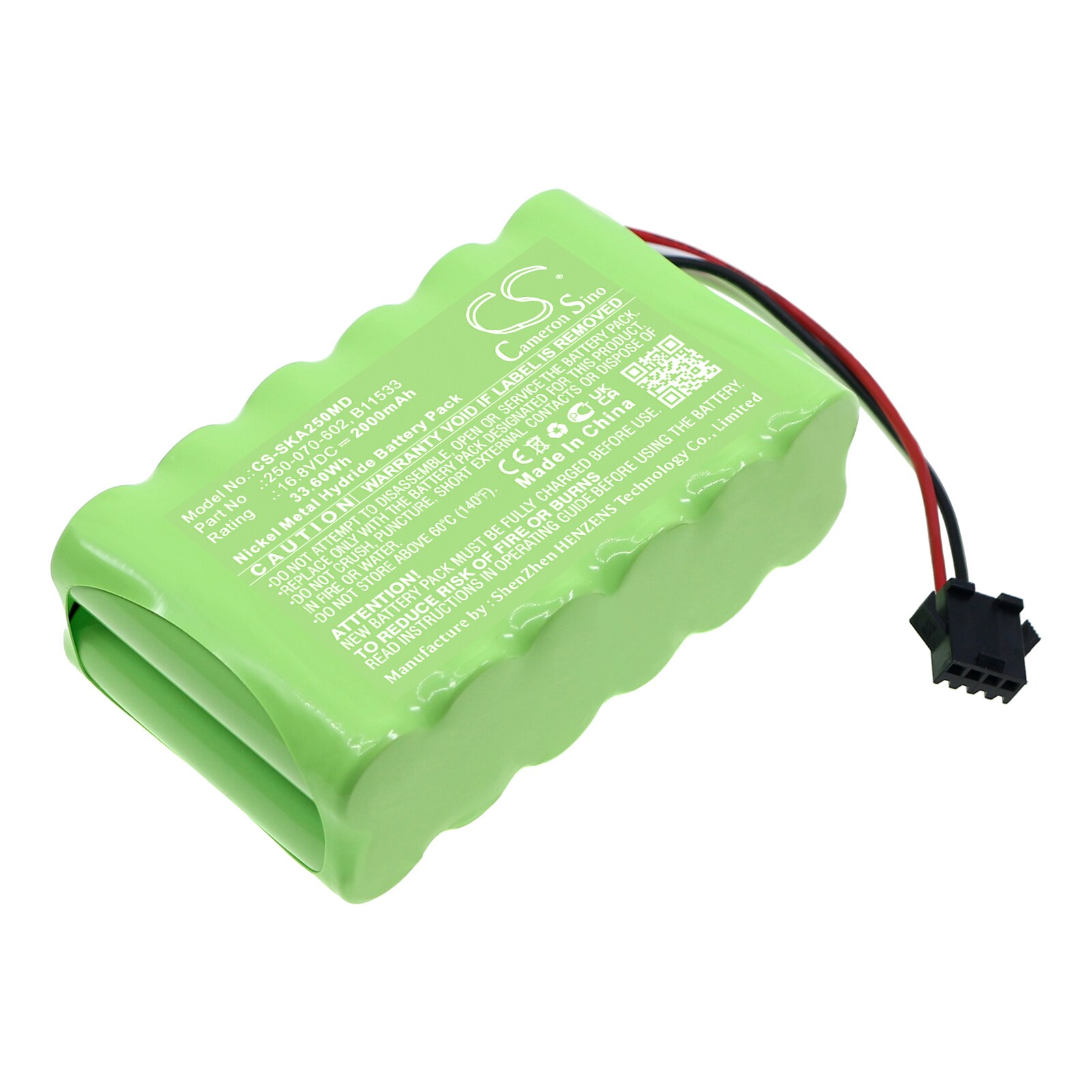 Batteri for medisinsk bruk til Zede Single Micro Injection Pump, ZD-50C6