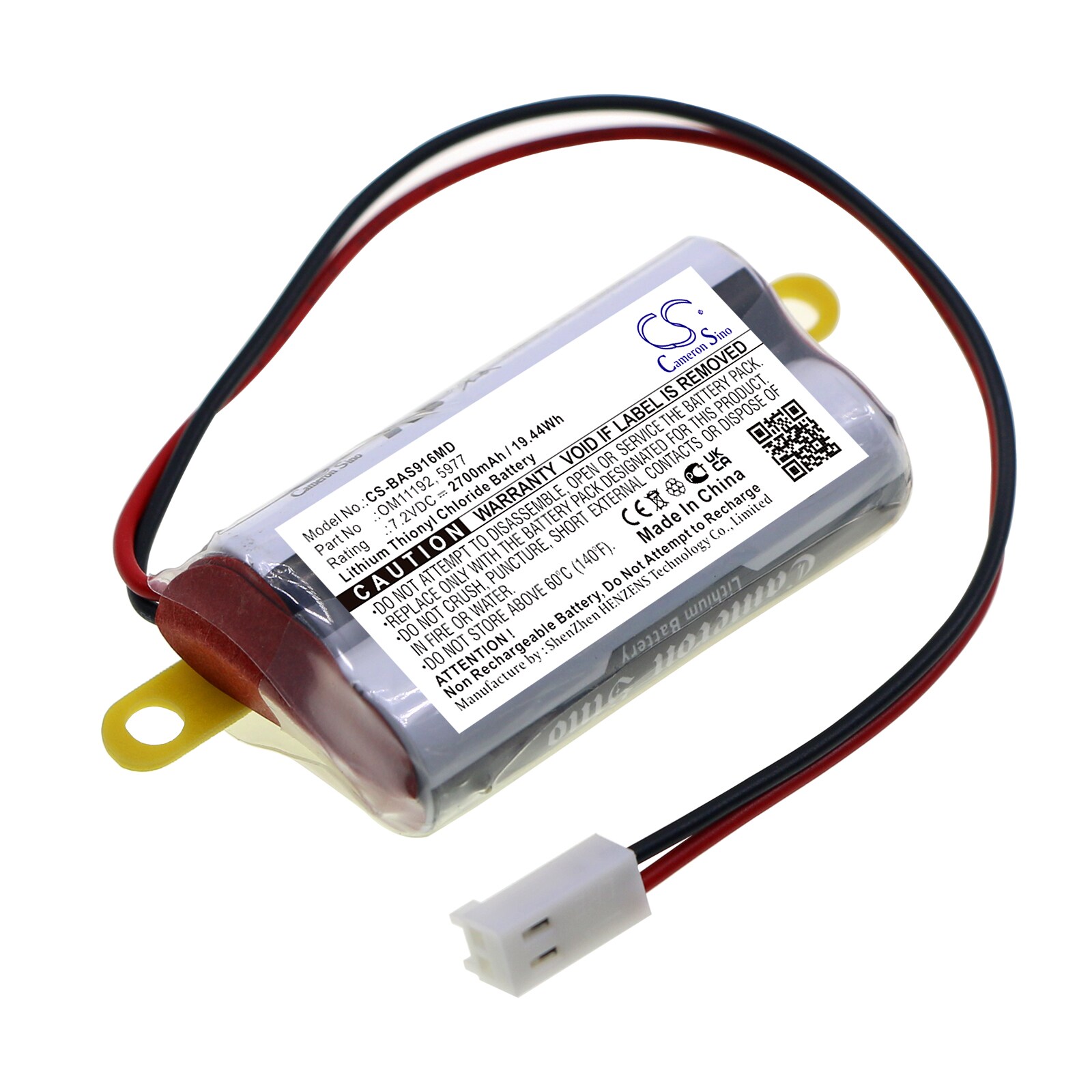 Batteri for medisinsk for Baxter Healthcare Colleague Infusion Pump Memory, 2M91617