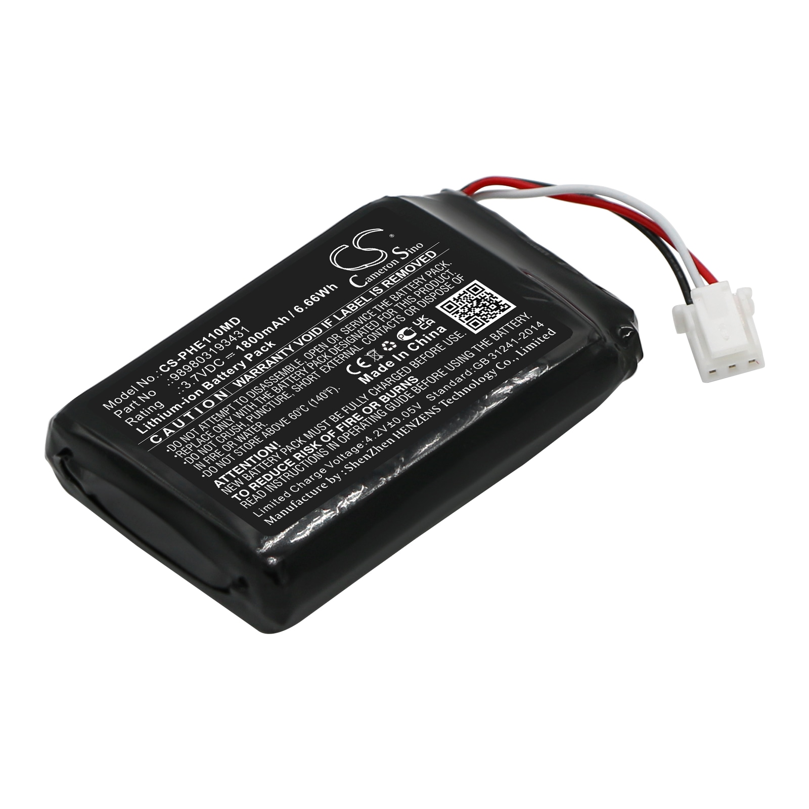 Batteri for medisinsk for Philips kvikksølvfritt blodtrykk, EME11-P506