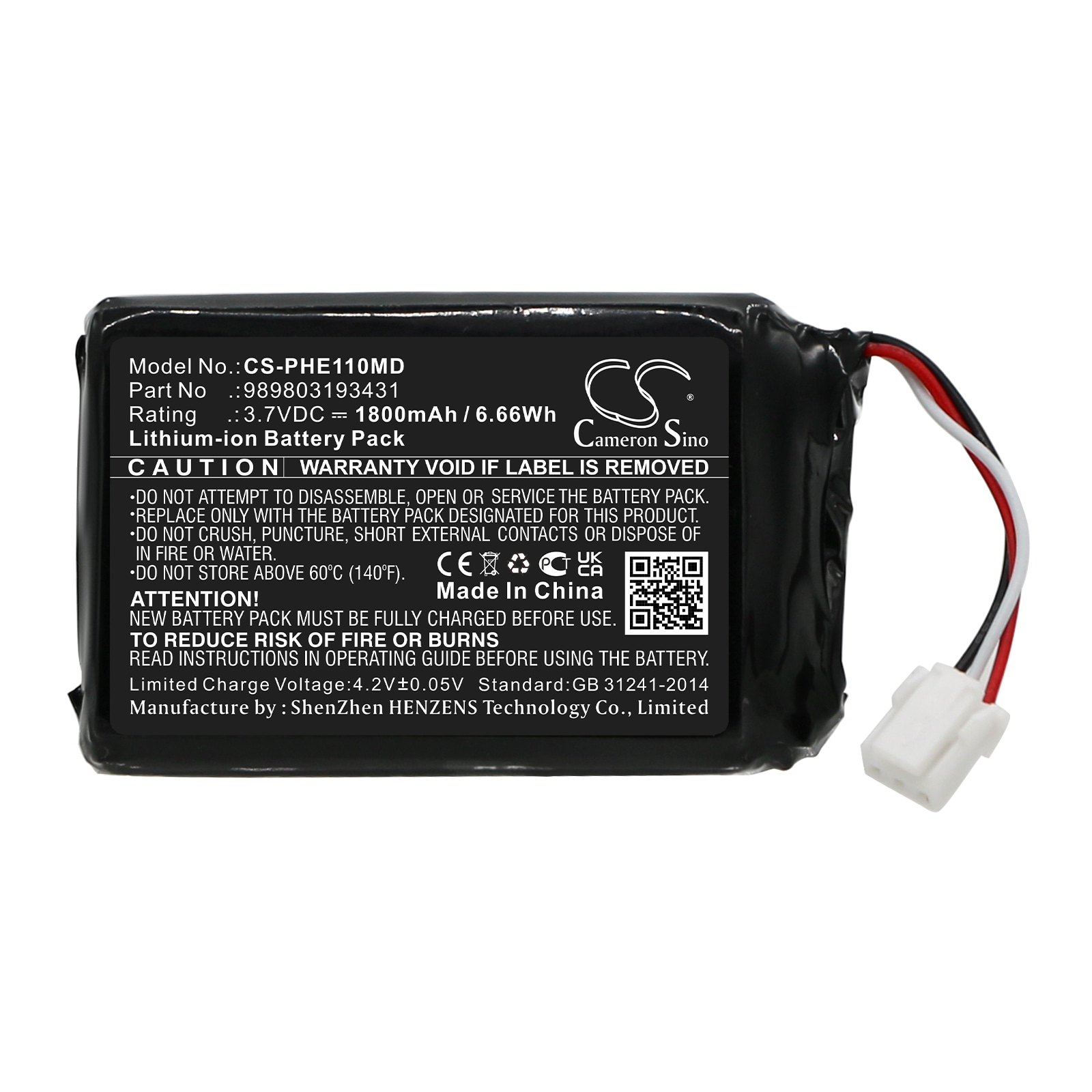 Batteri for medisinsk for Philips kvikksølvfritt blodtrykk, EME11-P506