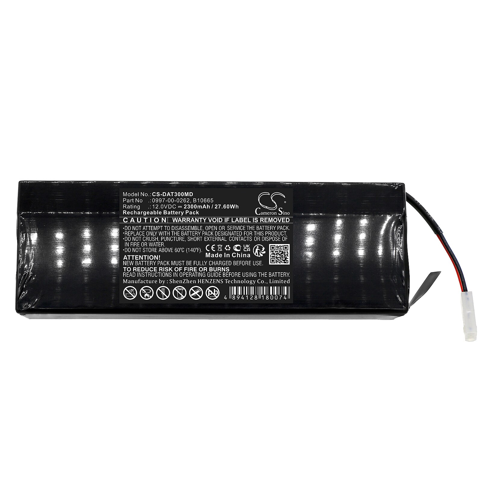 Batteri for medisinsk bruk for Datascope Accutorr 3 Monitor, Accutorr 4 Monitor etc.
