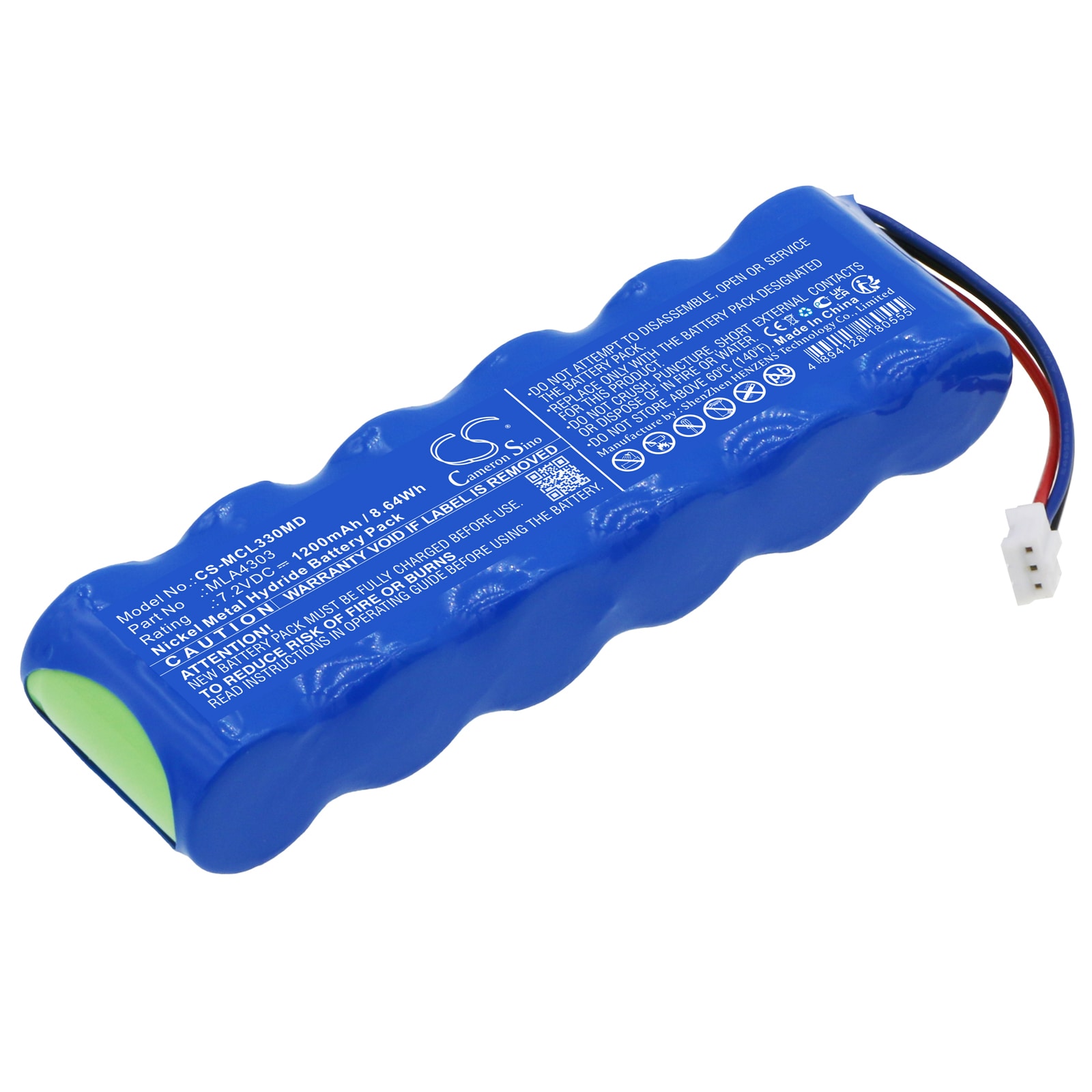 Batteri for medisinsk for Micro Medical MicroLab 3300 Spirometer