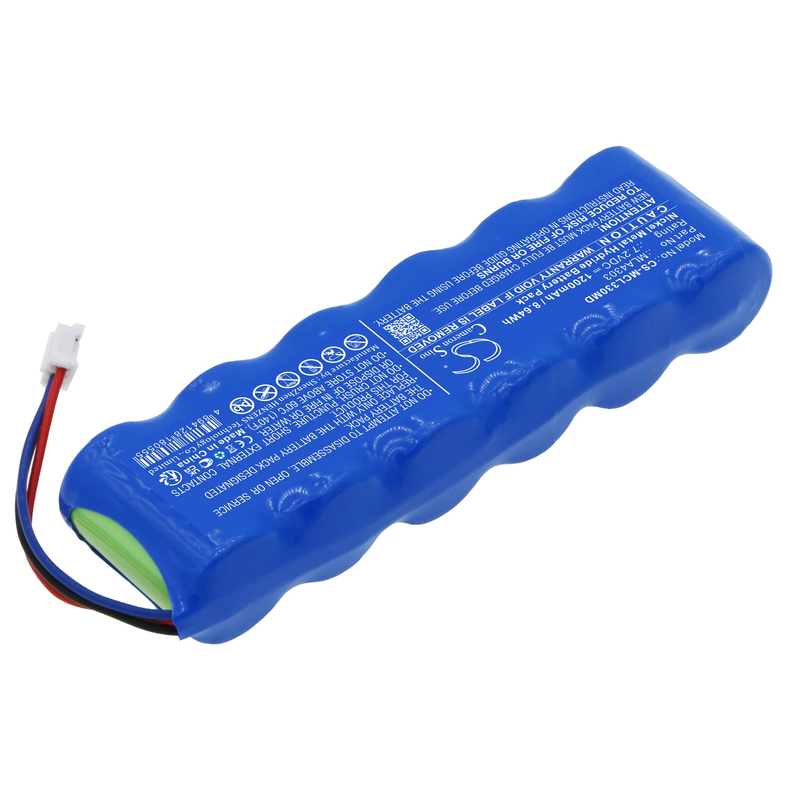 Batteri for medisinsk for Micro Medical MicroLab 3300 Spirometer