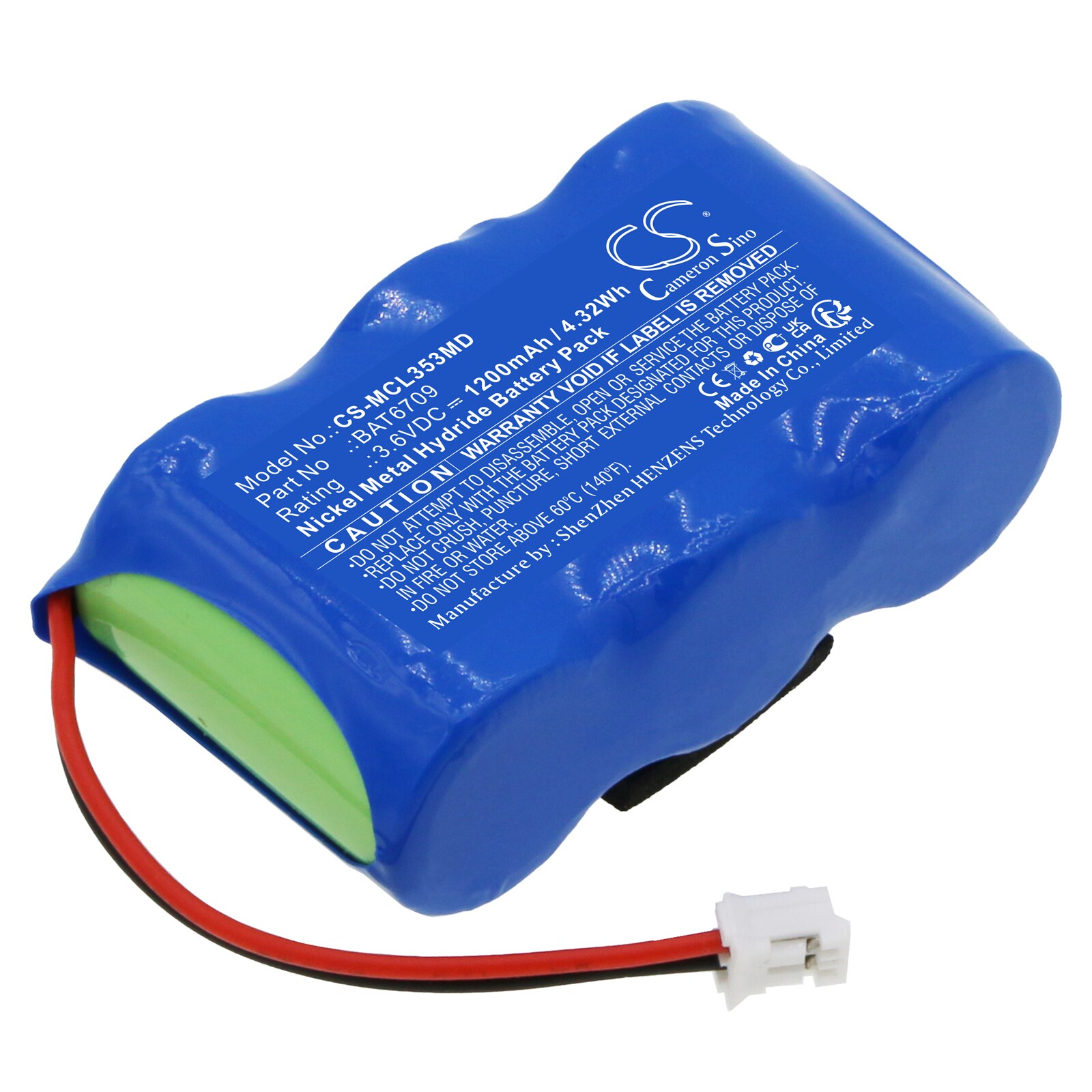 Batteri for medisinsk for Micro Medical MicroLoop 3535 Spirometer