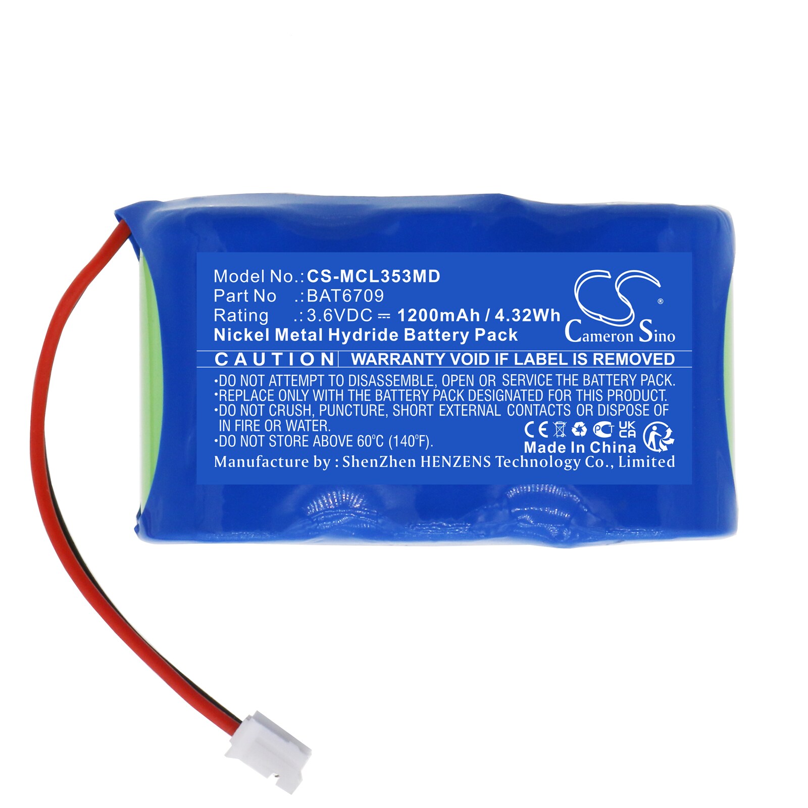 Batteri for medisinsk for Micro Medical MicroLoop 3535 Spirometer