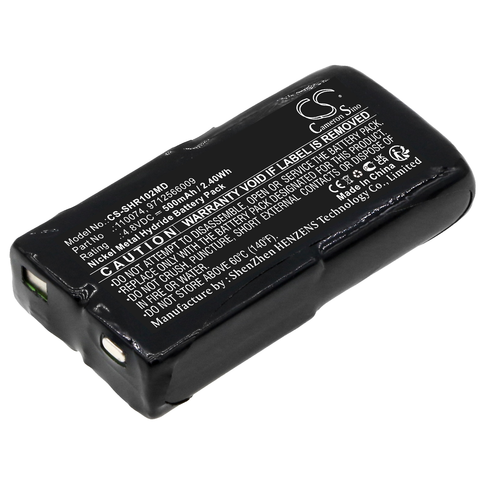 Batteri for medisinsk bruk for Schiller BR-102, Blutdruckmessgerat BR102, Voir ODAM og andre.