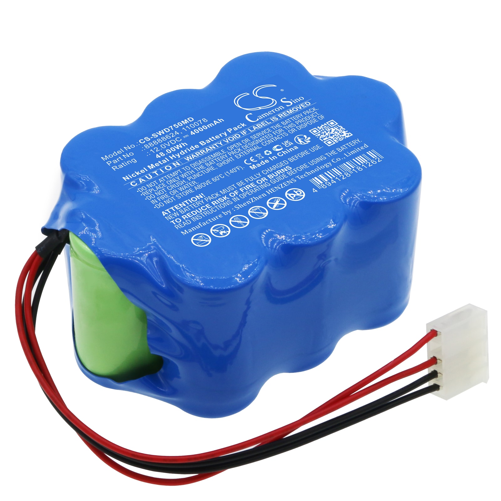 Batteri for medisinsk for Simonson-Wheel Defibrillator DMS730, Defibrillator 750