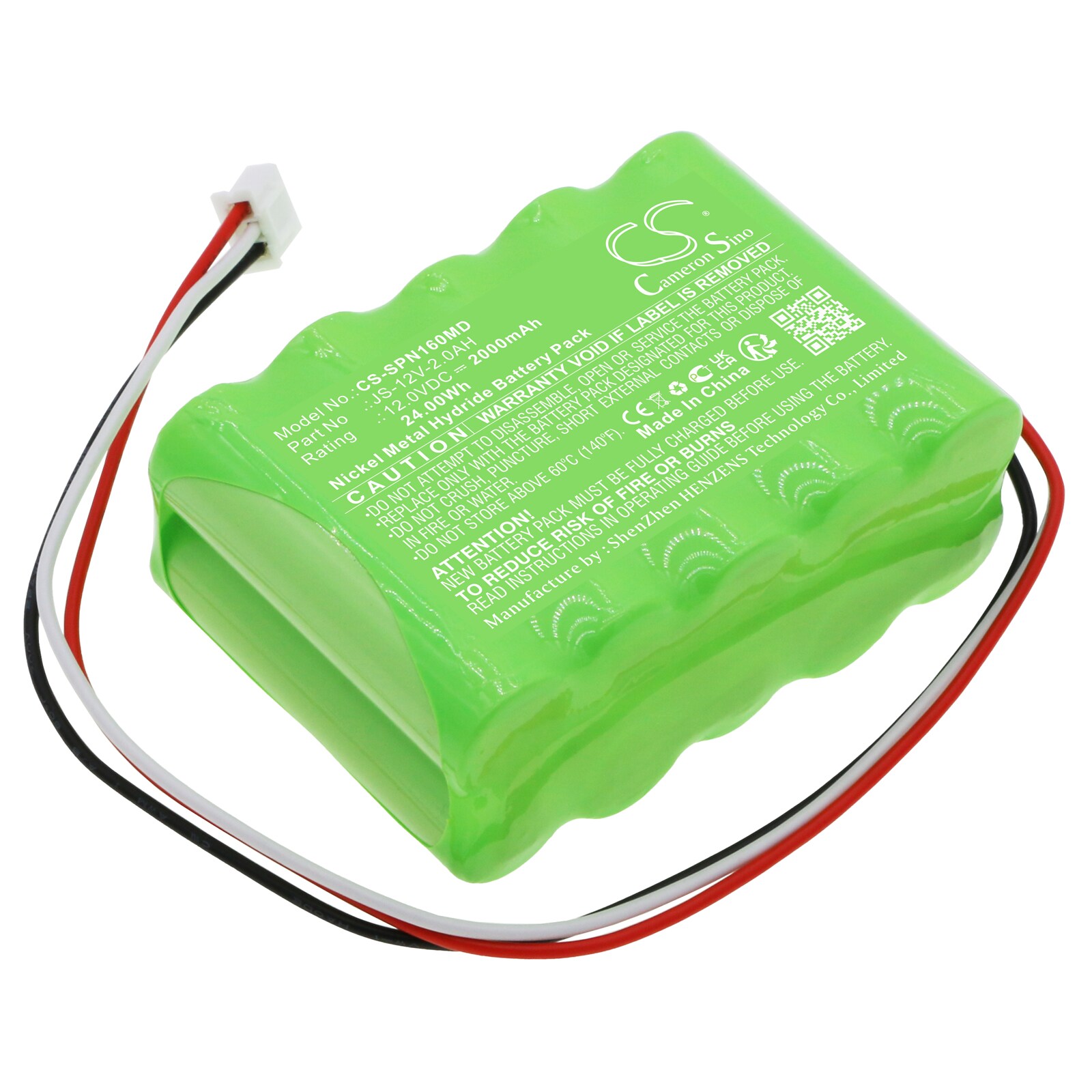 Batteri for medisinsk bruk for SinoMDT-infusjonspumpe SN-1600V, SN-50F6, SN-50C6