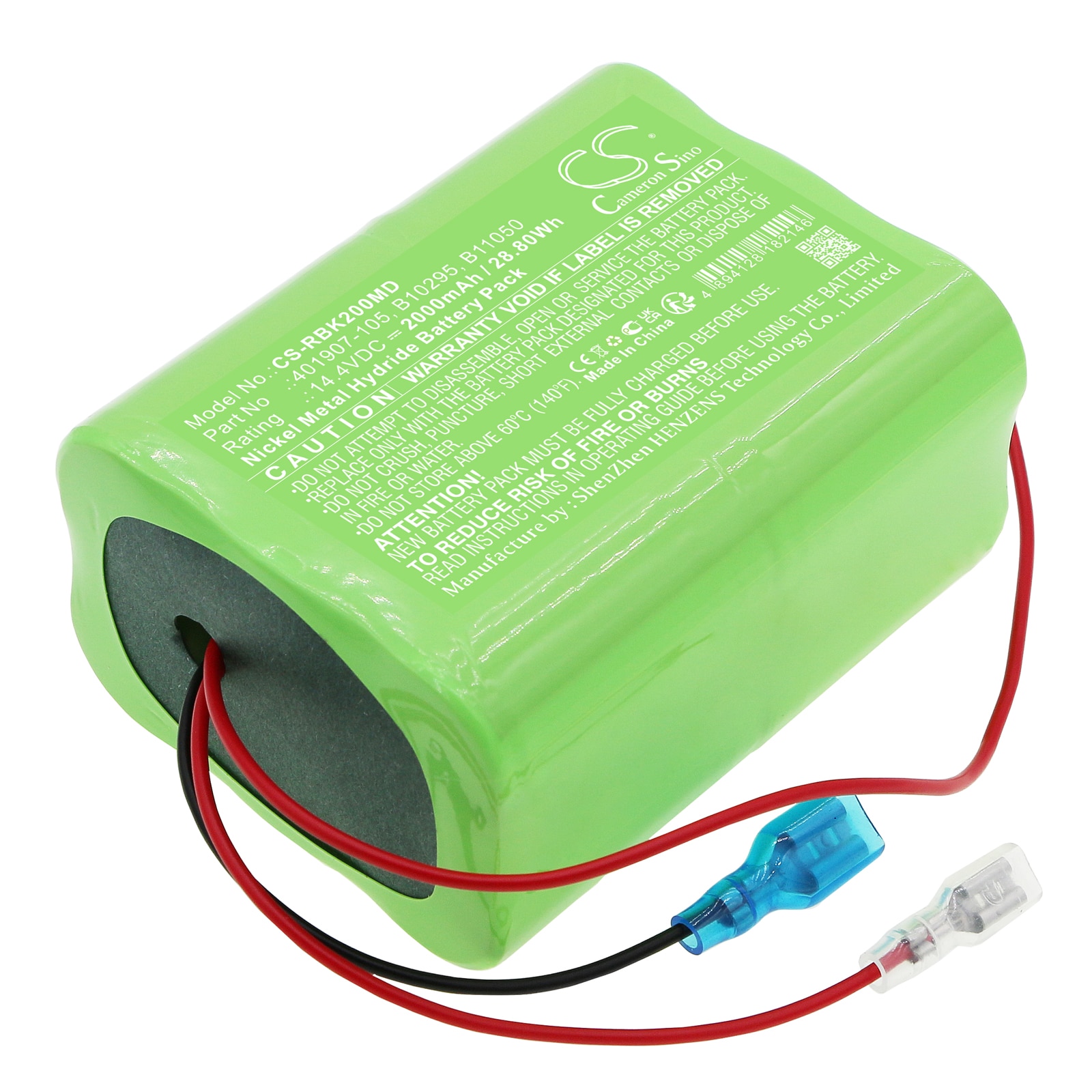 Batteri for medisinsk utstyr til RAULAND BORG Nurse Call, Responder III, BK2000