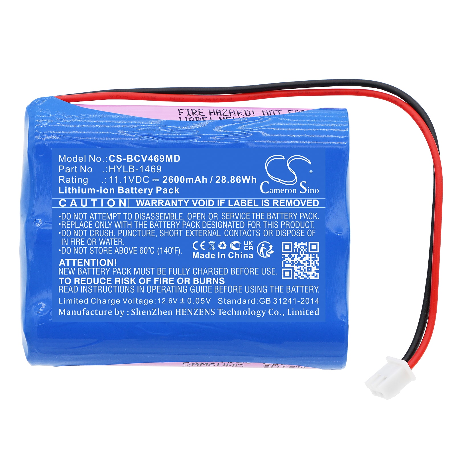 Batteri til Medical for Biocare Vital Signs Monitor