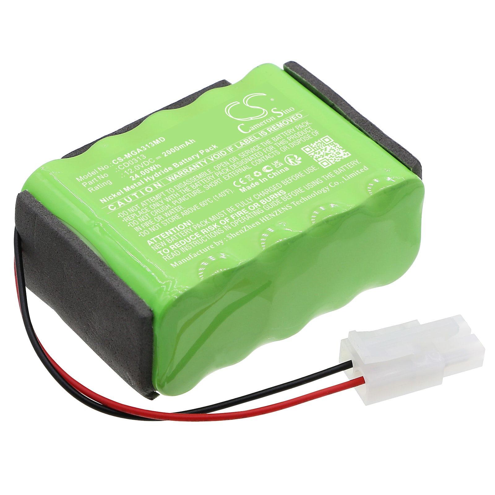 Batteri for medisinsk bruk for Mangar Airflo 12
