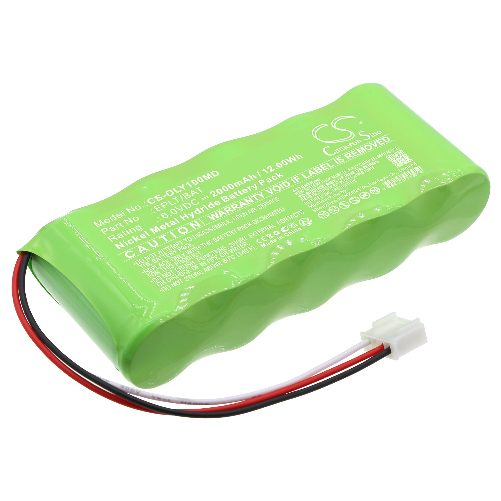 Batteri for medisinsk for Olympus EPOCH LT Ultrasonic Flaw Detector