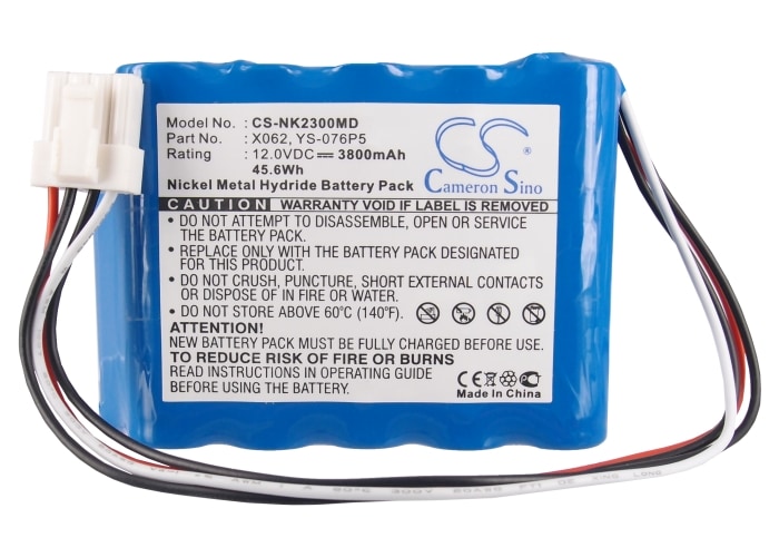 Batteri for medisinsk bruk for Nihon Kohden BSM-2300, BSM-2301, BSM-2304 og andre.