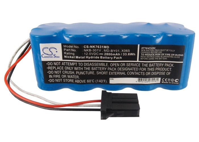 Batteri for medisinsk bruk for Nihon Kohden TEC-5500, TEC-5521, TEC-5531 og andre.