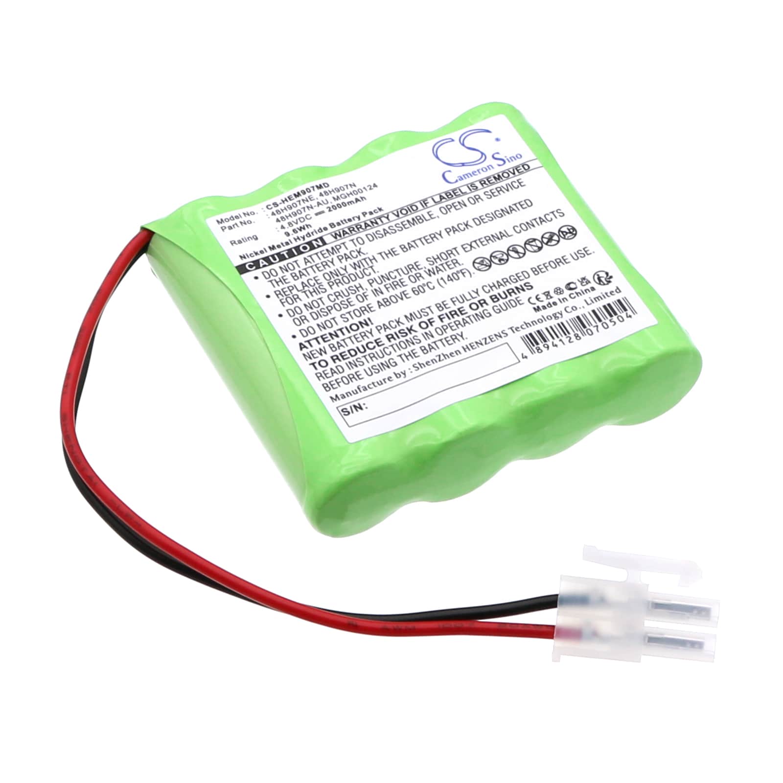 Batteri for medisinsk bruk for OMRON HEM-907, HEM-907XL, HEM-907-PBAT og andre.