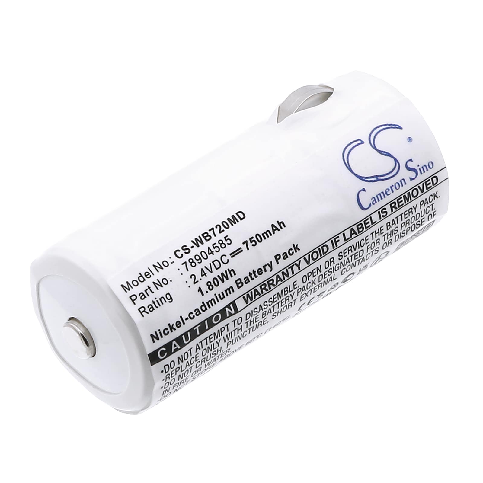 Batteri for medisinsk bruk til Welch-Allyn 72100, 617, 717 osv.
