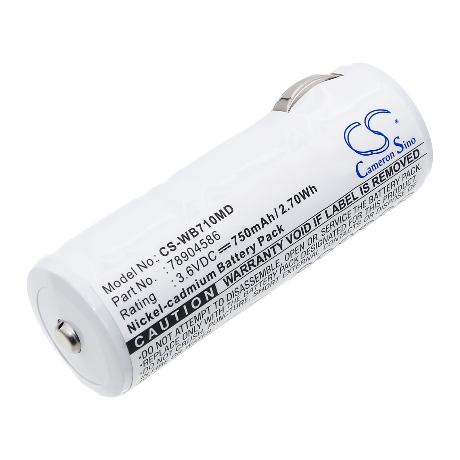 Batteri for medisinsk bruk for Welch-Allyn 18200, 74054, WA-72200 etc.
