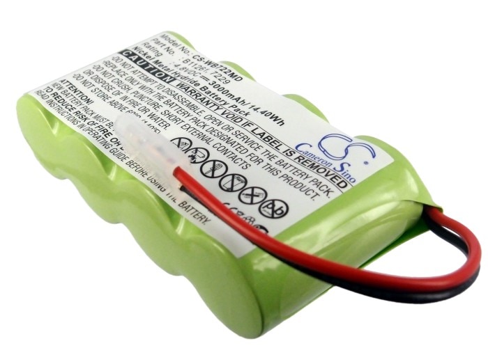 Batteri for medisinsk bruk for Welch-Allyn 72240, 12000