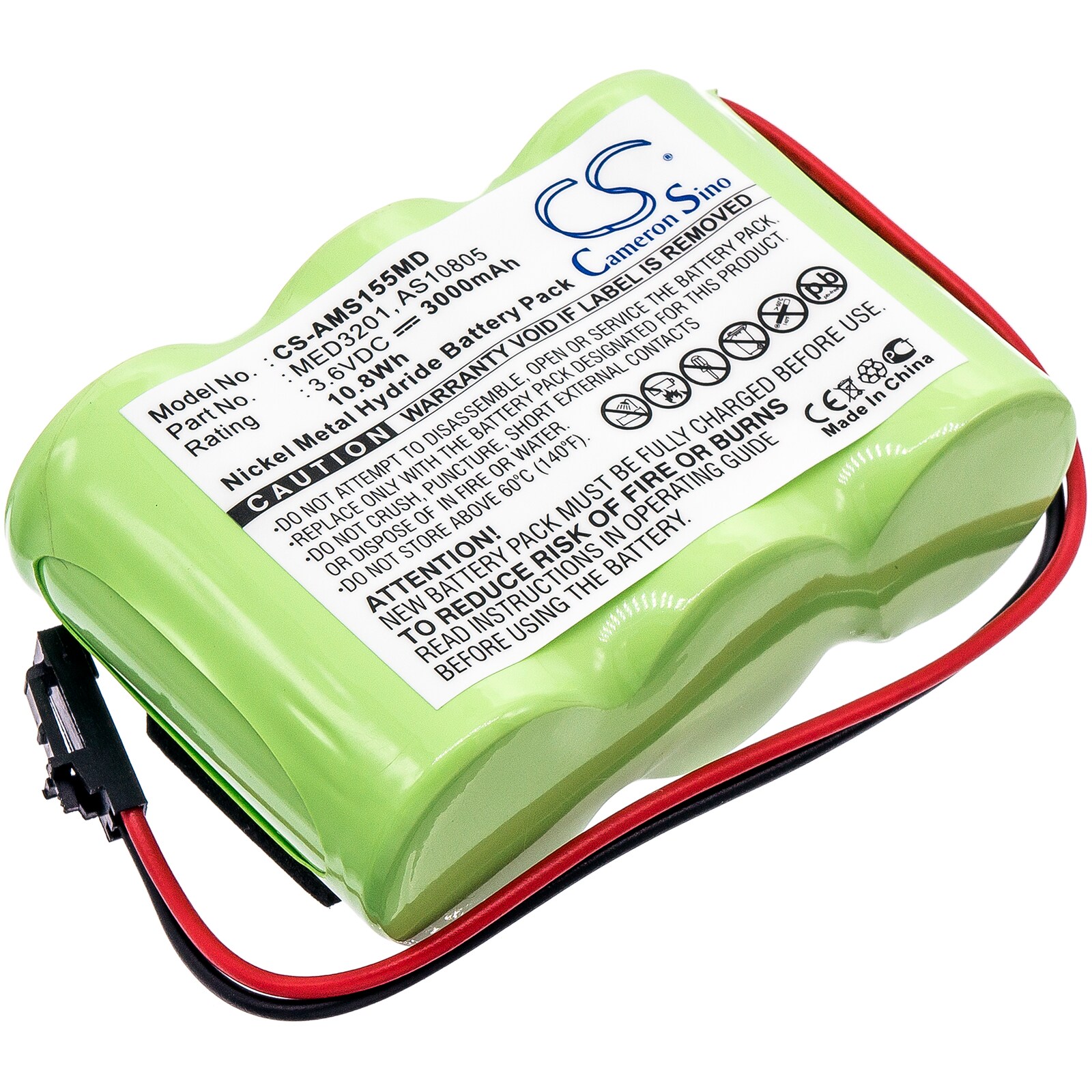 Batteri for medisinsk bruk for Welch-Allyn WA49020-EF, WA49020-EF-M, WA49020 og andre.