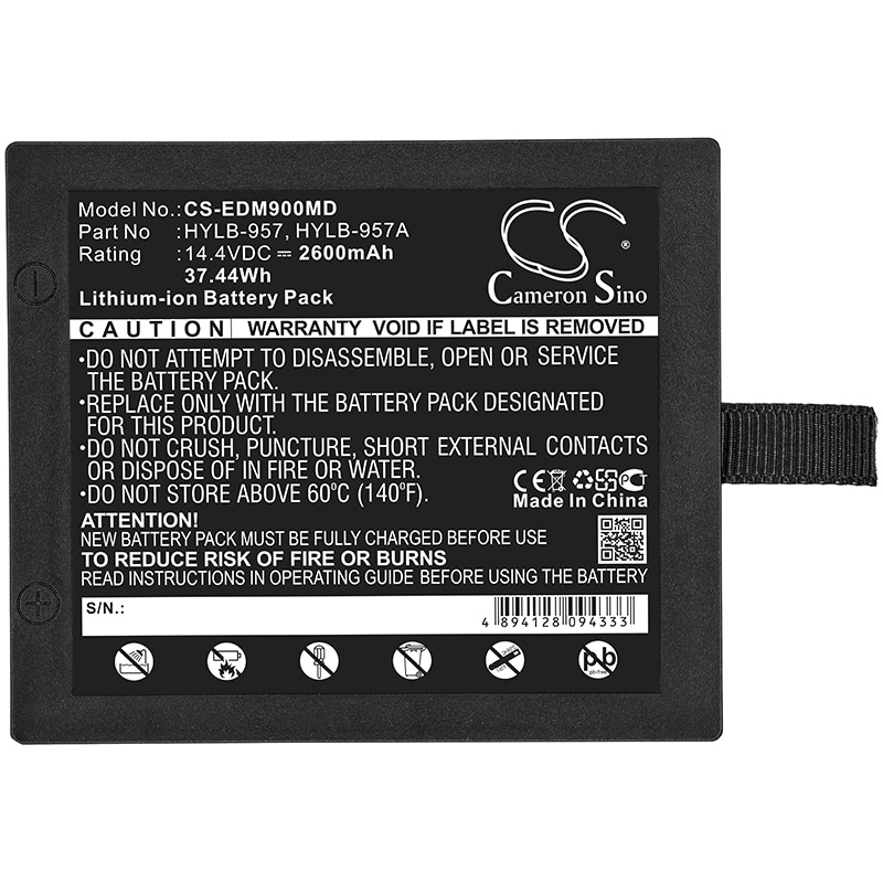 Batteri for medisinsk bruk for EDAN M9, M9B, M8A