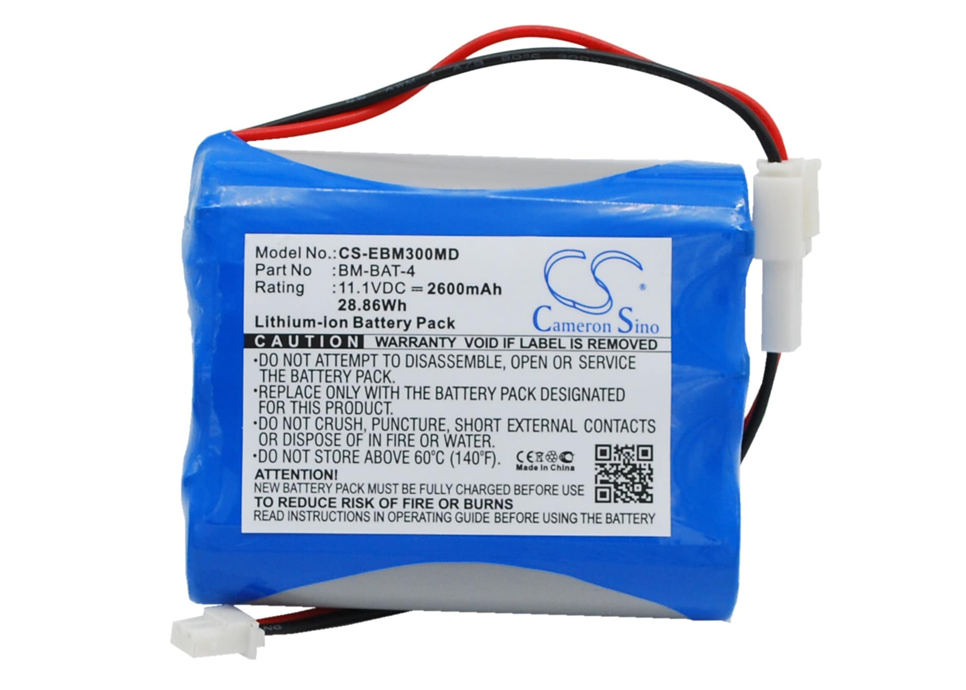 Batteri for medisinsk for GIMA BM3, BM3 Plus, BM5