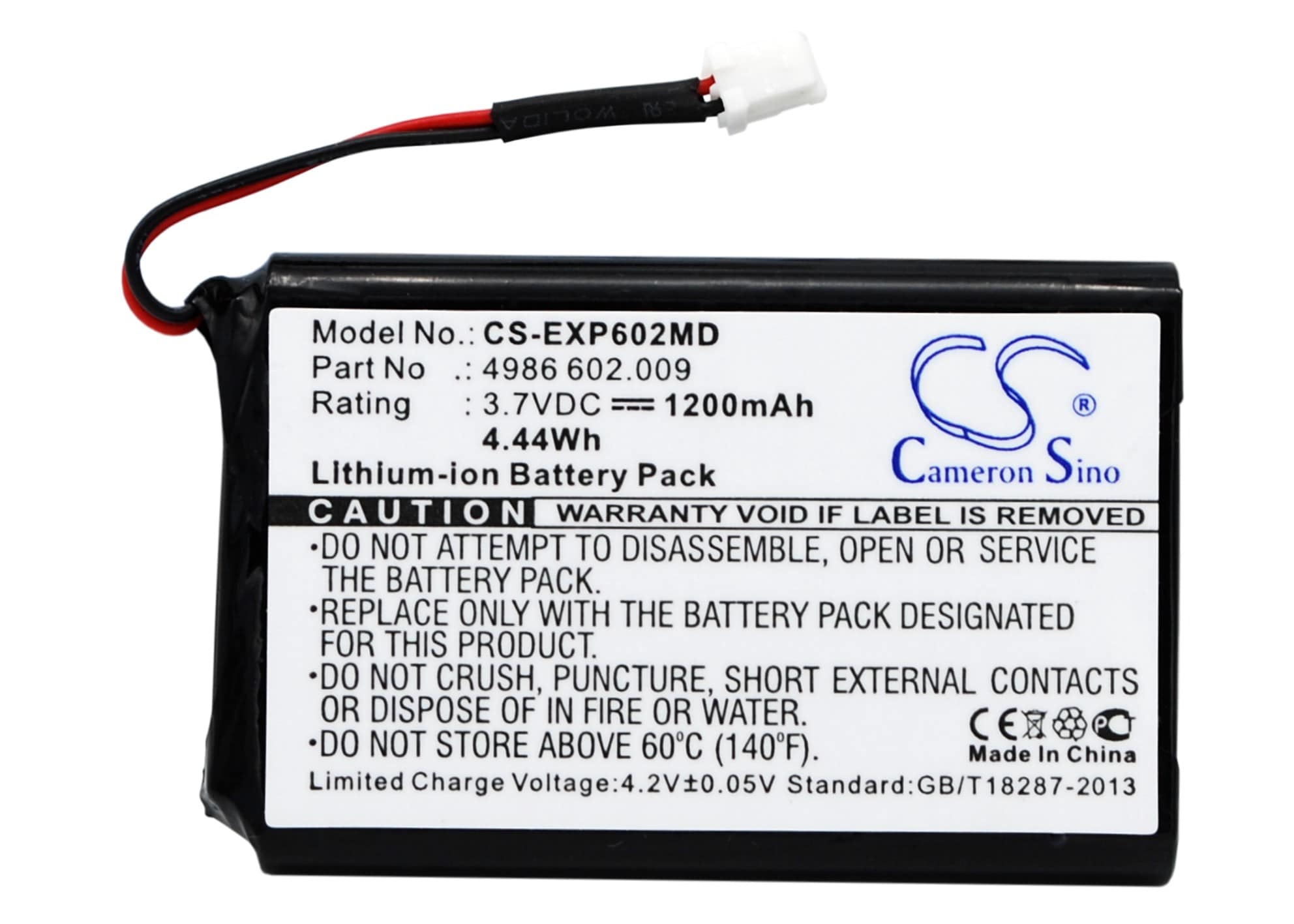 Batteri for medisinsk bruk for Eppendorf Stream, Xstream, Repeater E3 osv.