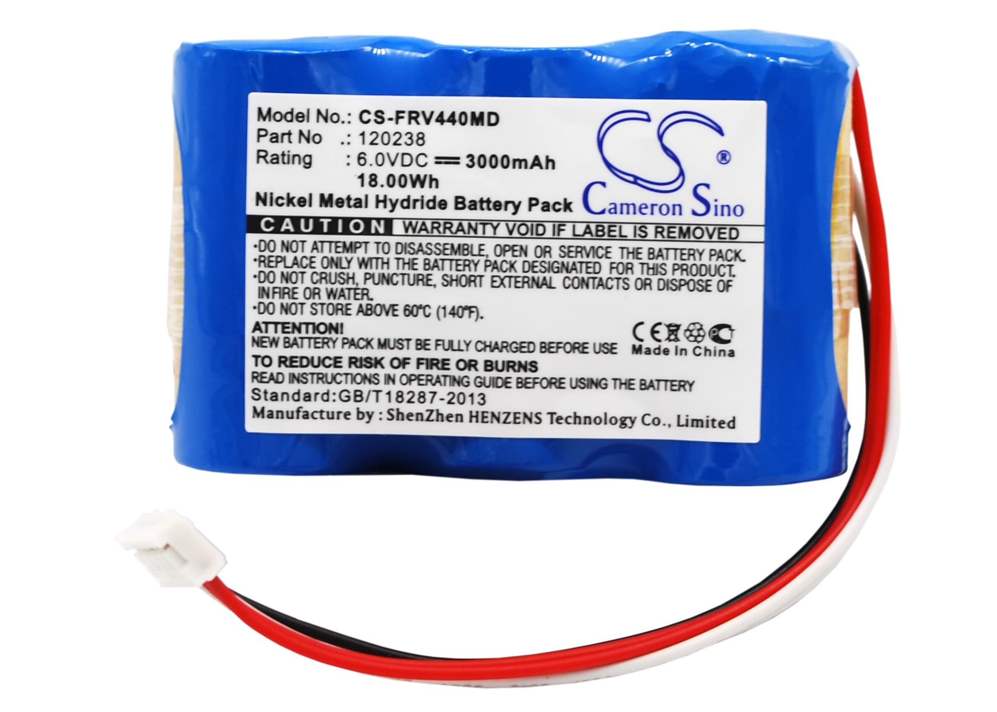Batteri for medisinsk bruk til Fresenius Vial MCM440 PT, Vial MCM440 OT, Vial MCM550 ST og andre.