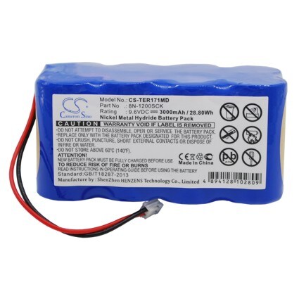 Batteri for medisinsk bruk for Terumo TE-171, TE-172, infusjonspumpe TE-171 og andre.