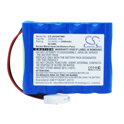 Batteri for medisinsk utstyr til Viasys Healthcare Vela Ventilator, AVEA, T-Bird Ventilator