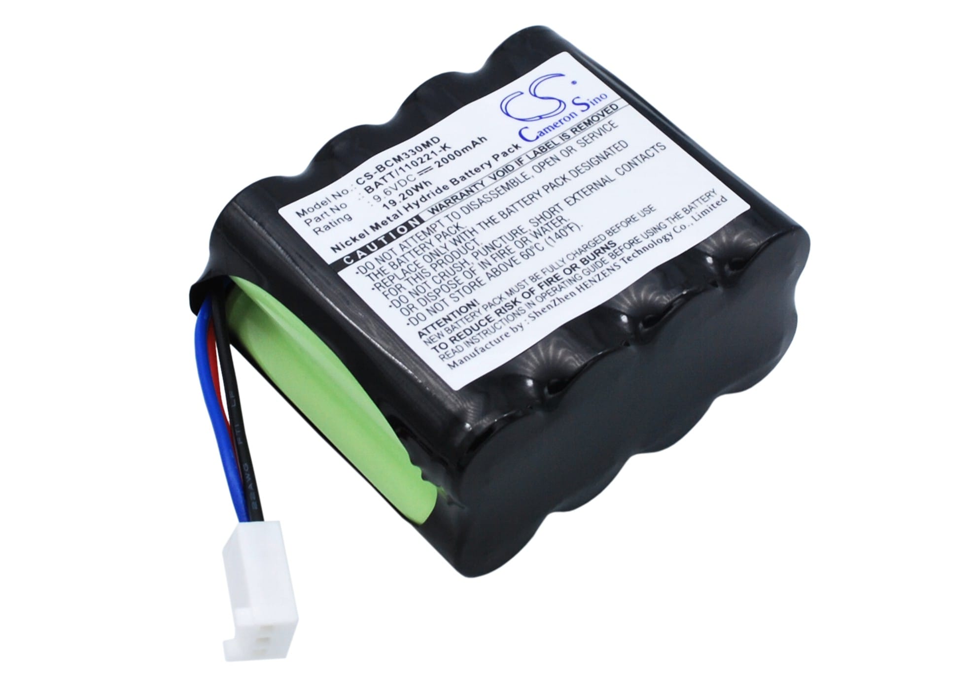 Batteri for medisinsk bruk til Smiths Capnocheck, 3303, AD700 osv.