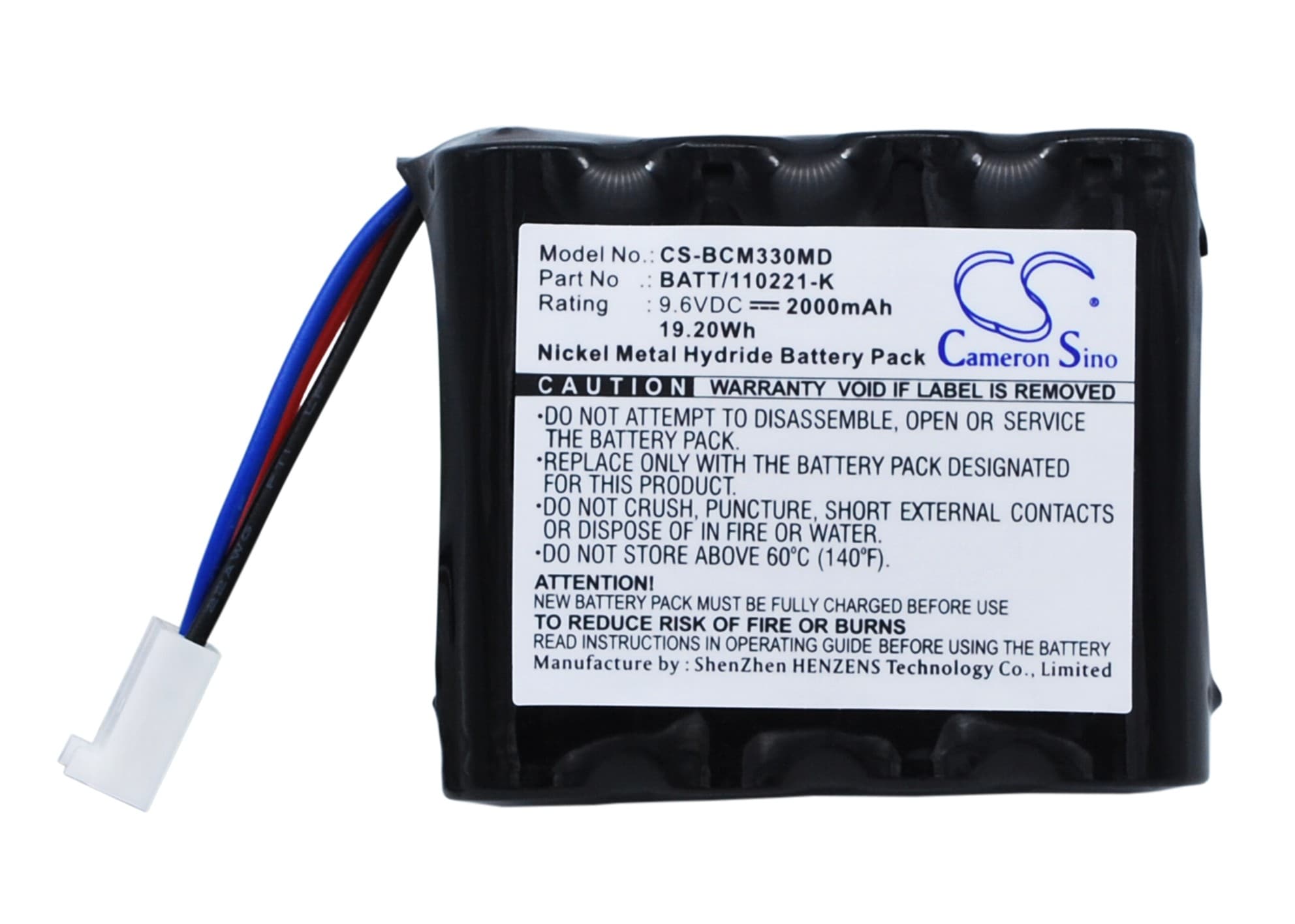 Batteri for medisinsk bruk til Smiths Capnocheck, 3303, AD700 osv.