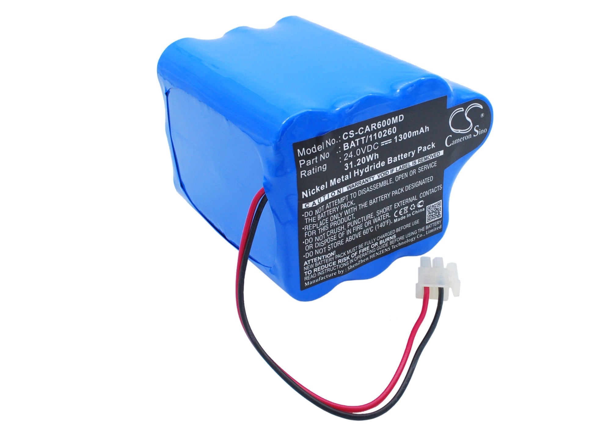 Batteri for medisinsk bruk til Cardioline EKG Delta 60, EKG Delta 60Plus, EKG Delta 60+ og andre.
