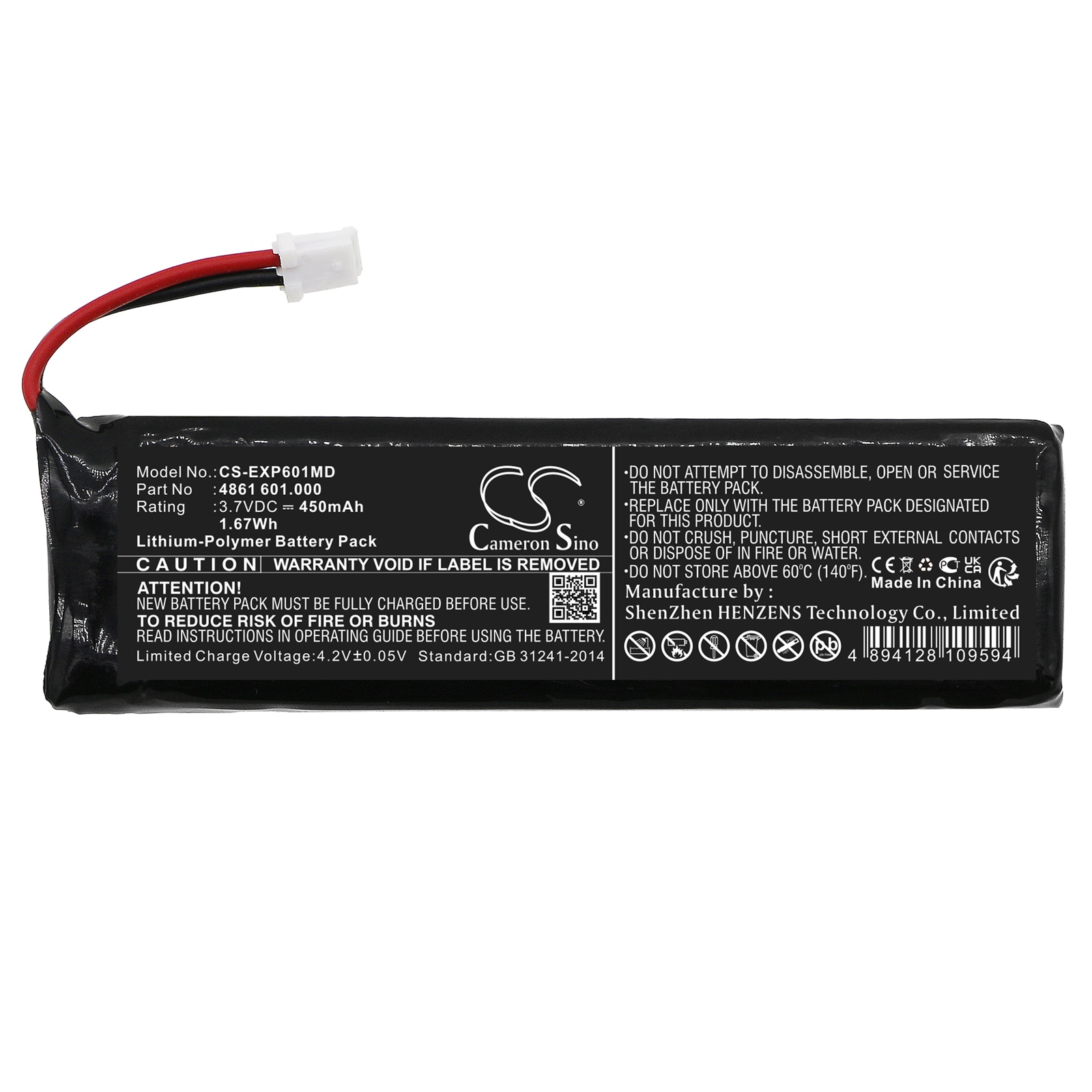 Batteri for medisinsk bruk for Eppendorf Xplorer, Xplorer Plus