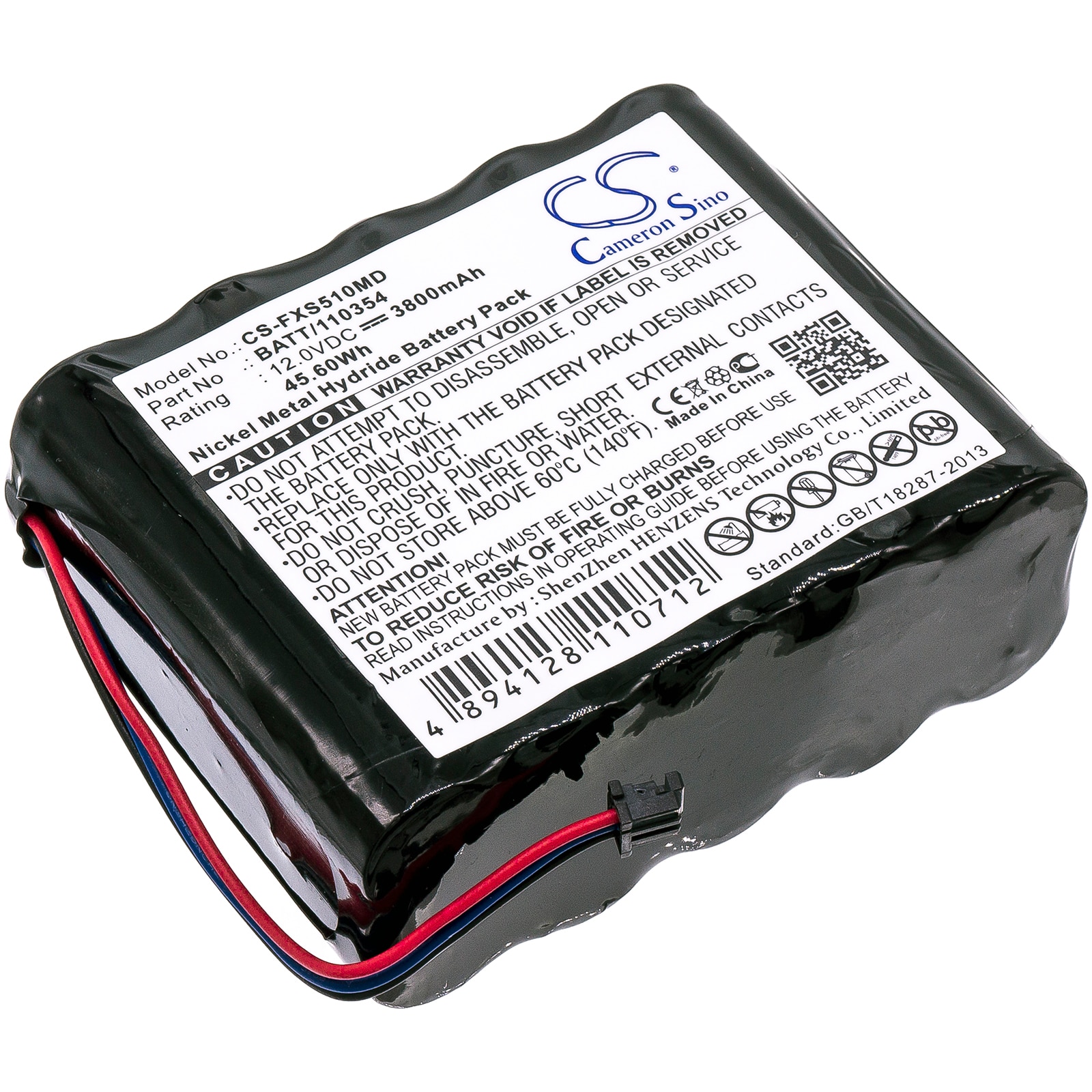 Batteri for medisinsk bruk for Fukuda Monitor DS5100, Denshi 5100 Monitor