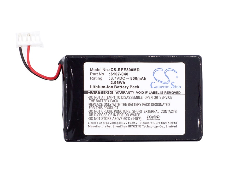 Batteri for medisinsk bruk for Rainin EDP3, EDP3 Plus-pipetter, Pipette EDP3 osv.