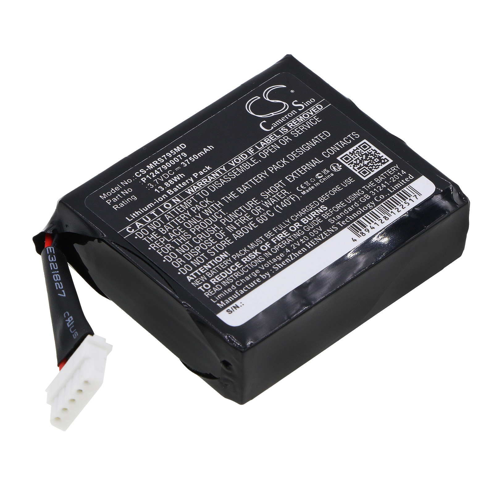 Batteri for medisinsk bruk til Masimo Radical-7 9500 berøringsskjerm, Radical pulsoksymeter osv.