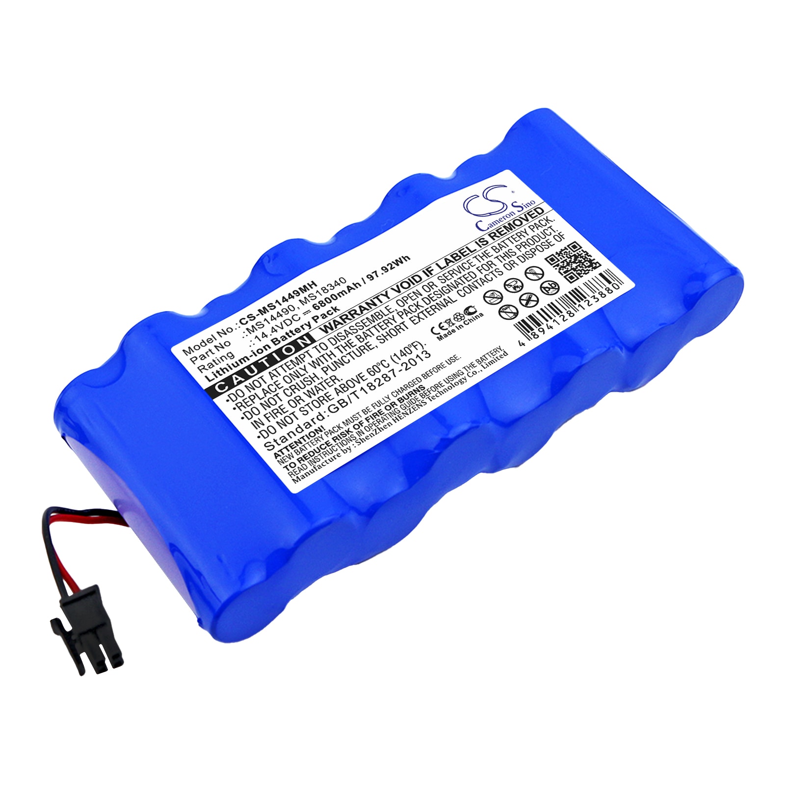 Batteri for medisinsk bruk for Critikon-systemene Dinamap Plus 8710, Dinamap Plus 8720