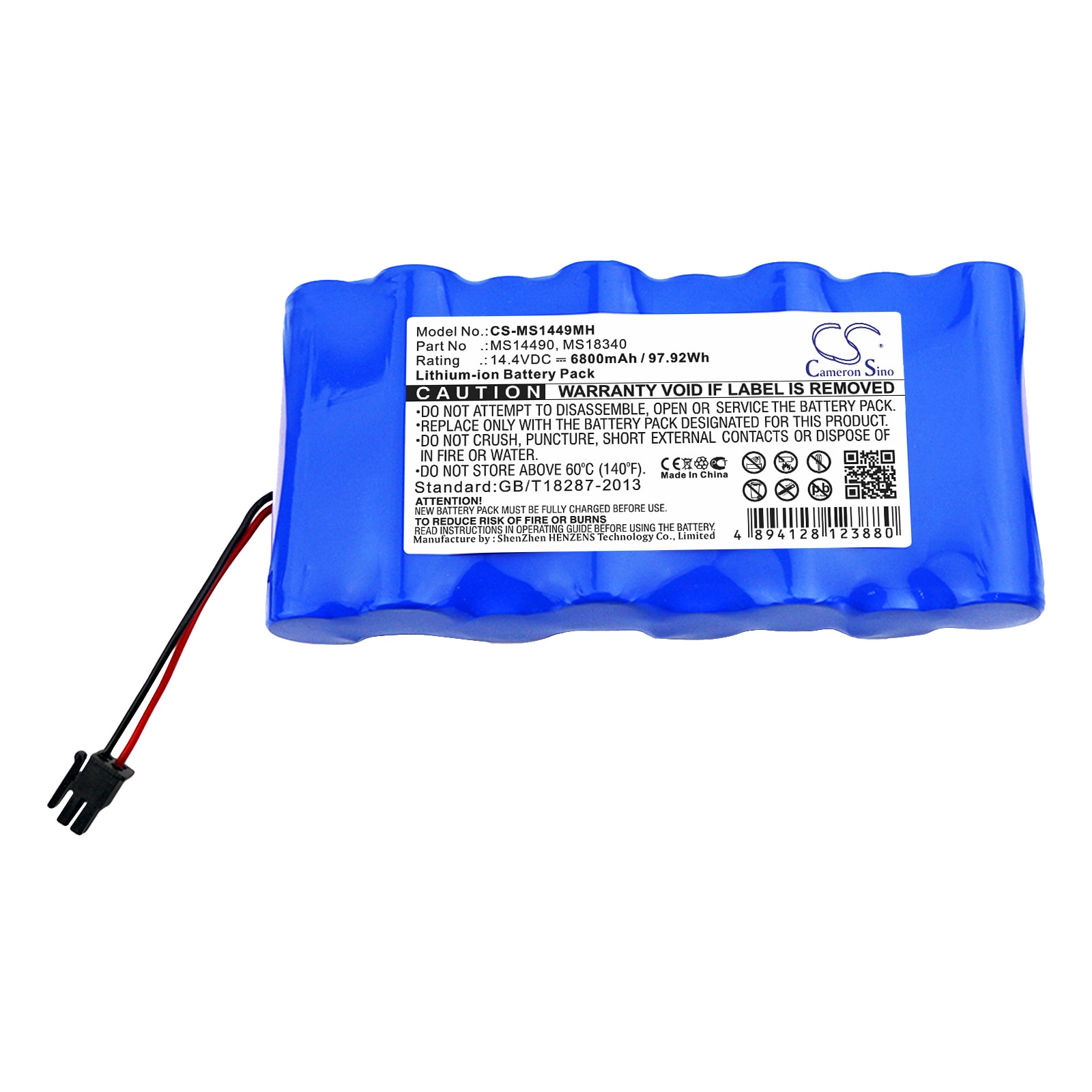 Batteri for medisinsk bruk for Critikon-systemene Dinamap Plus 8710, Dinamap Plus 8720