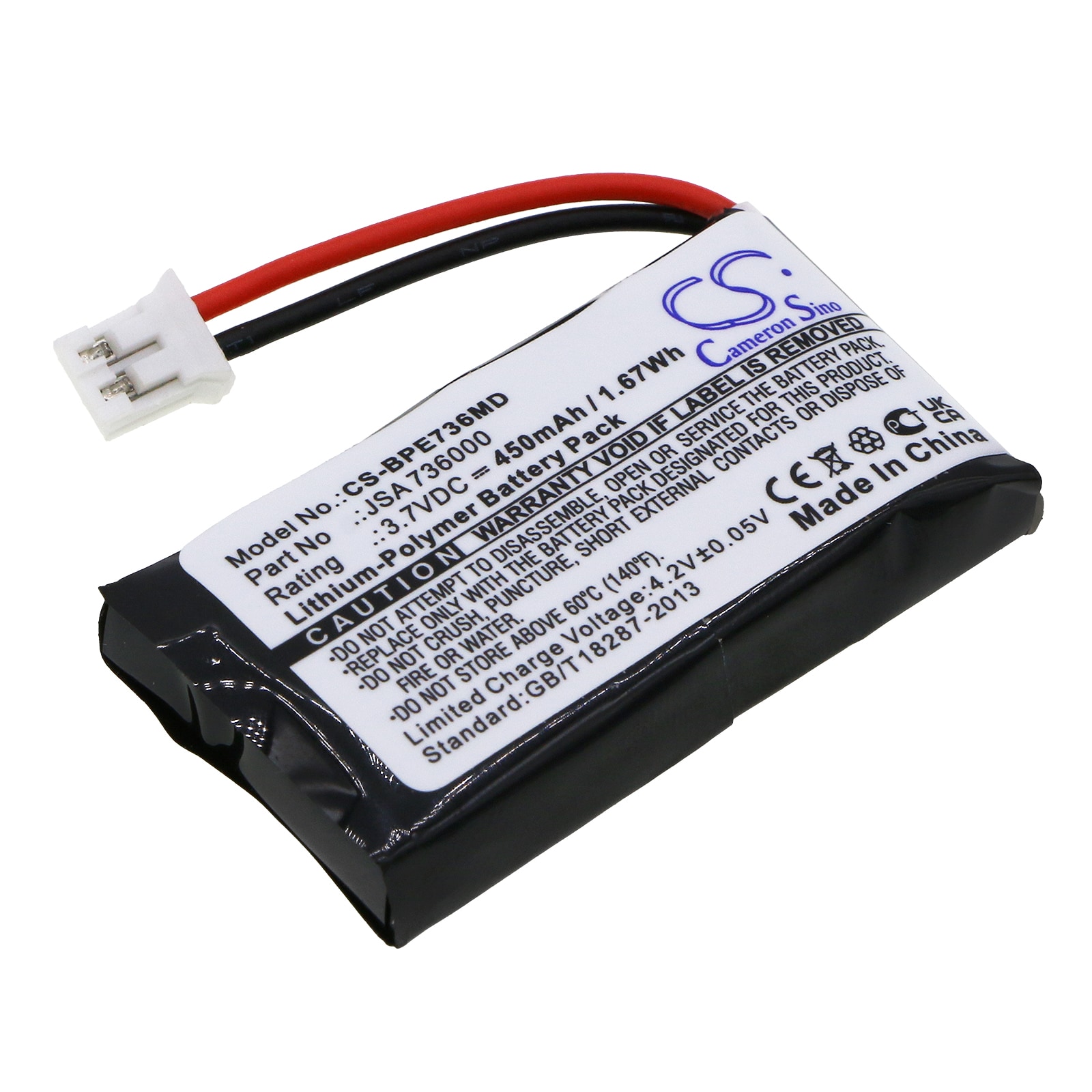 Batteri for medisinsk bruk for Biohit Picus, Picus NxT, flerkanalspipetter