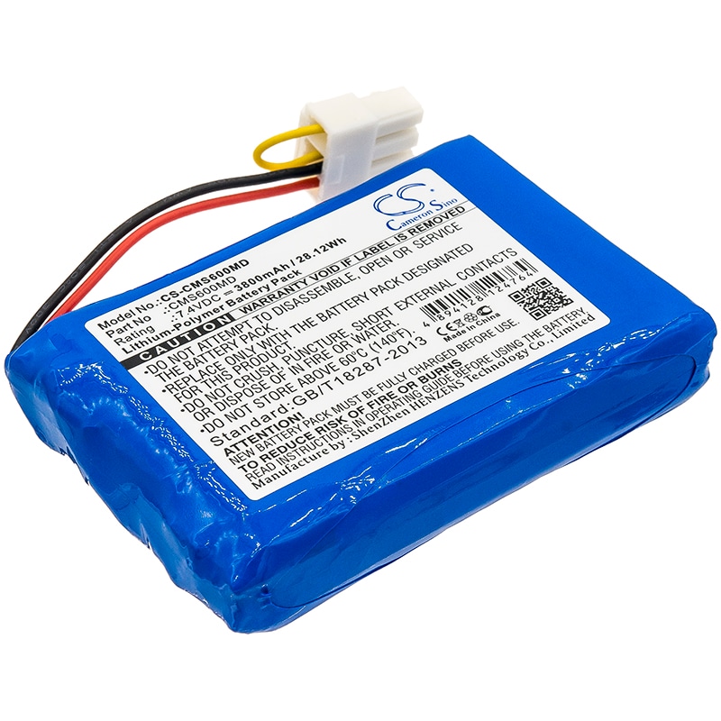 Batteri for medisinsk bruk for CONTEC CMS6000, MONITOR CMS6000