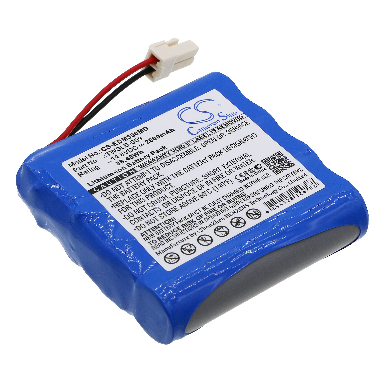 Batteri for medisinsk utstyr til EDAN M3, M3A Vital Signs Monitor
