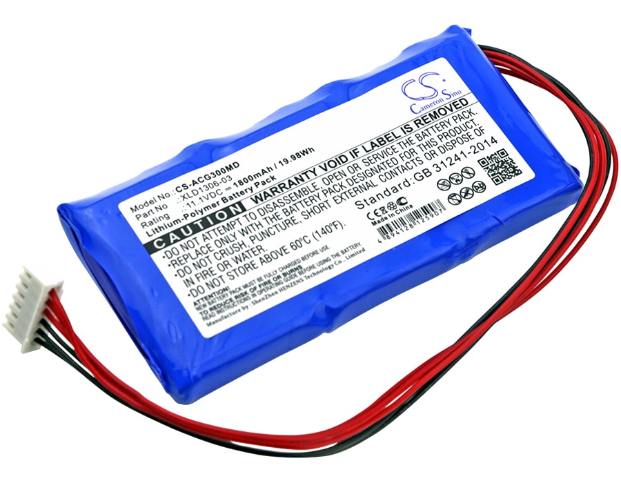 Batteri for medisinsk bruk for EDANINS ECG-3B, BPM-E305