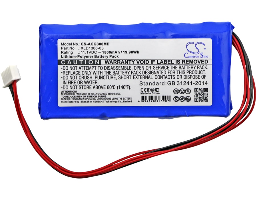 Batteri for medisinsk bruk for EDANINS ECG-3B, BPM-E305