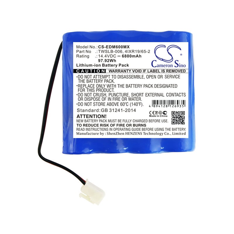 Batteri for medisinsk utstyr til EDAN F6, F9, F9 Fetal Monitor osv.