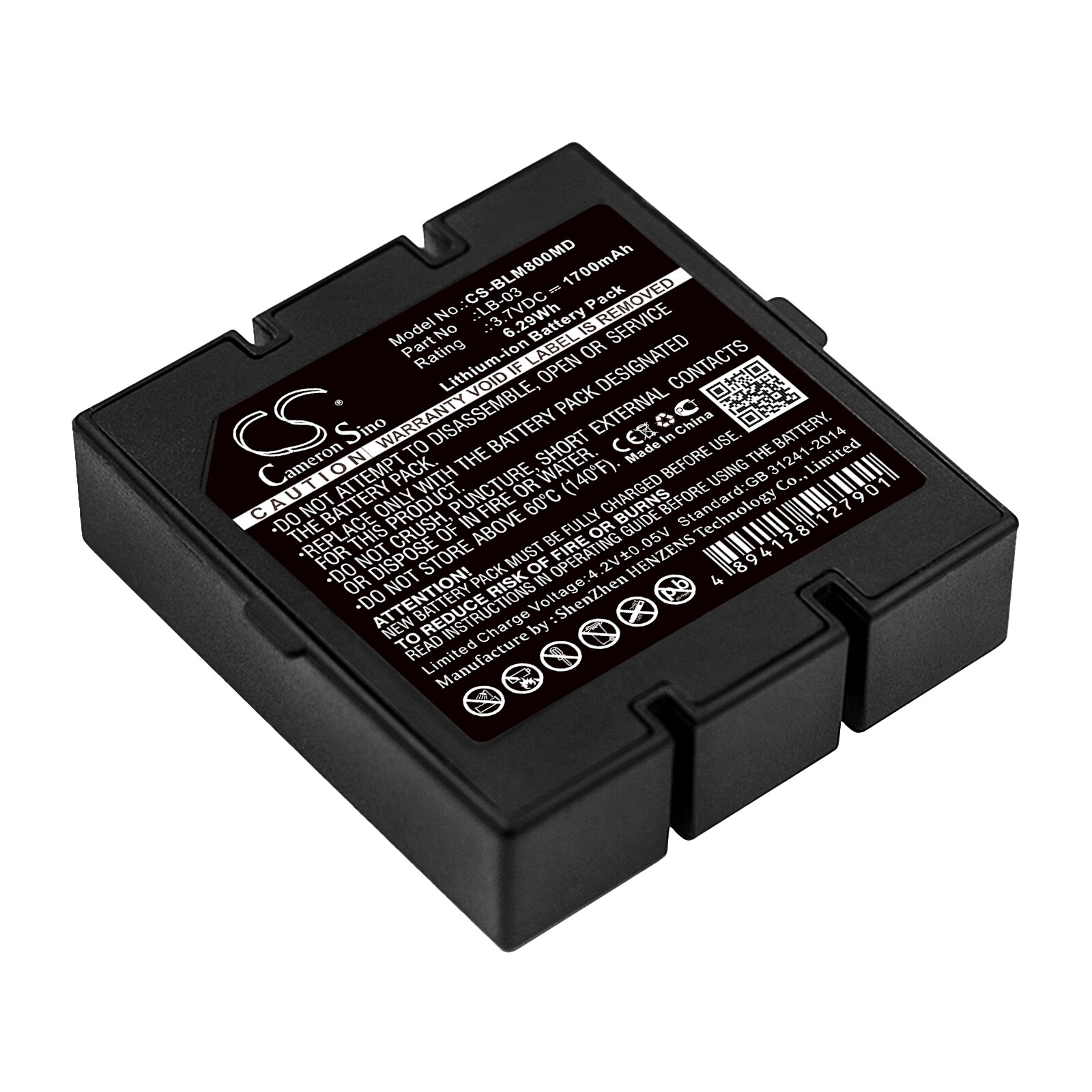 Batteri for medisinsk for Acare pulsoksymeter AH-MX