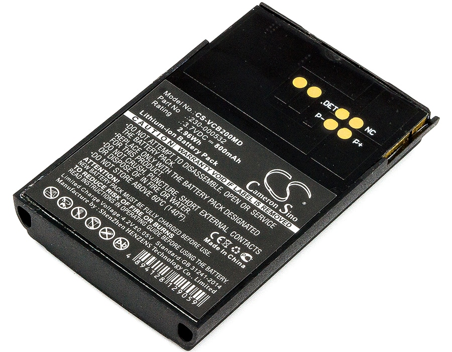 Batteri for medisinsk utstyr til Vocera Communications Badge B1000