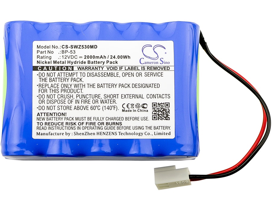 Batteri for medisinsk bruk for Smiths Corporation TOP-5300, TOP Infusion Pumps 2200 og andre.