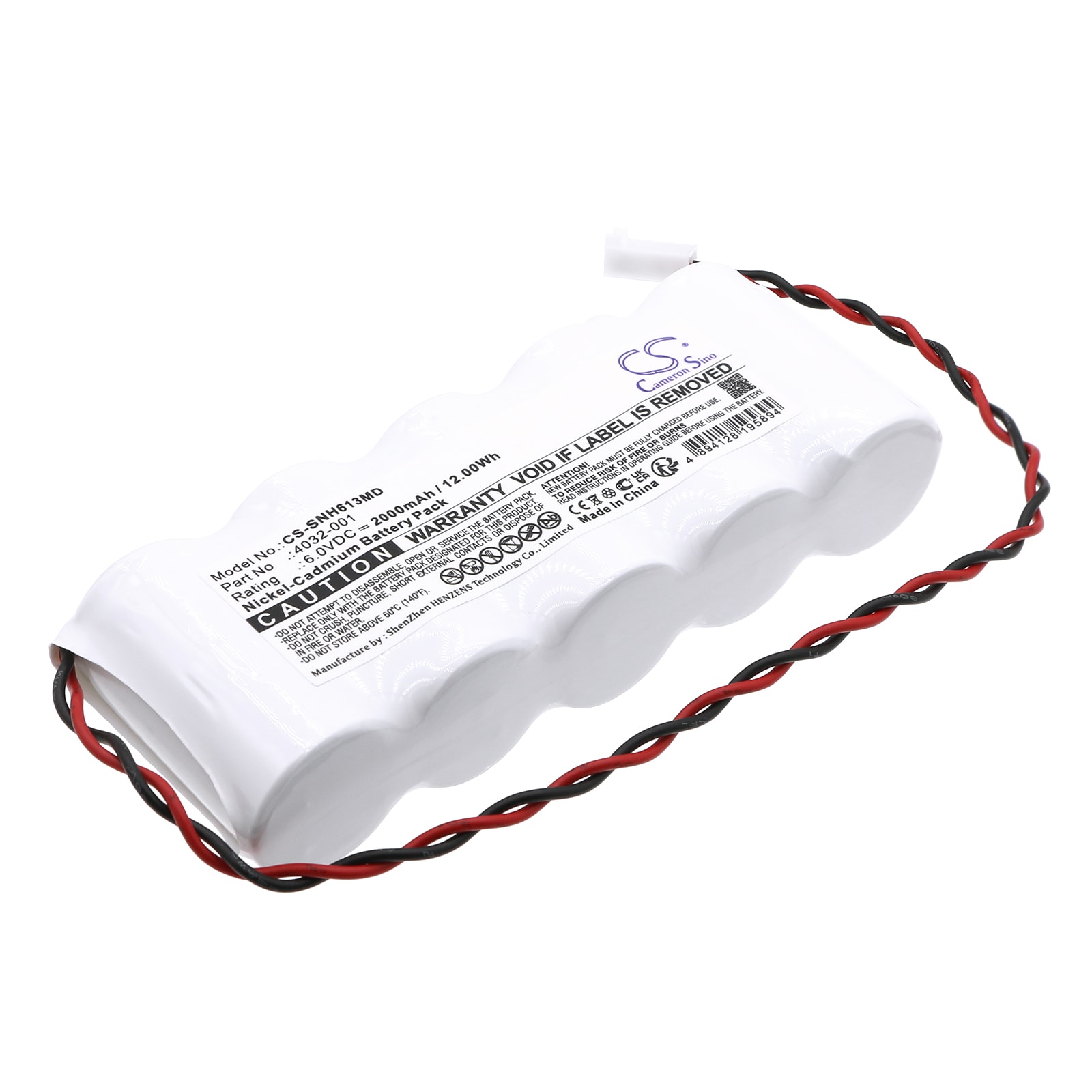 Batteri for medisinsk bruk til BCI Microspan 1040 pulsoksymeter